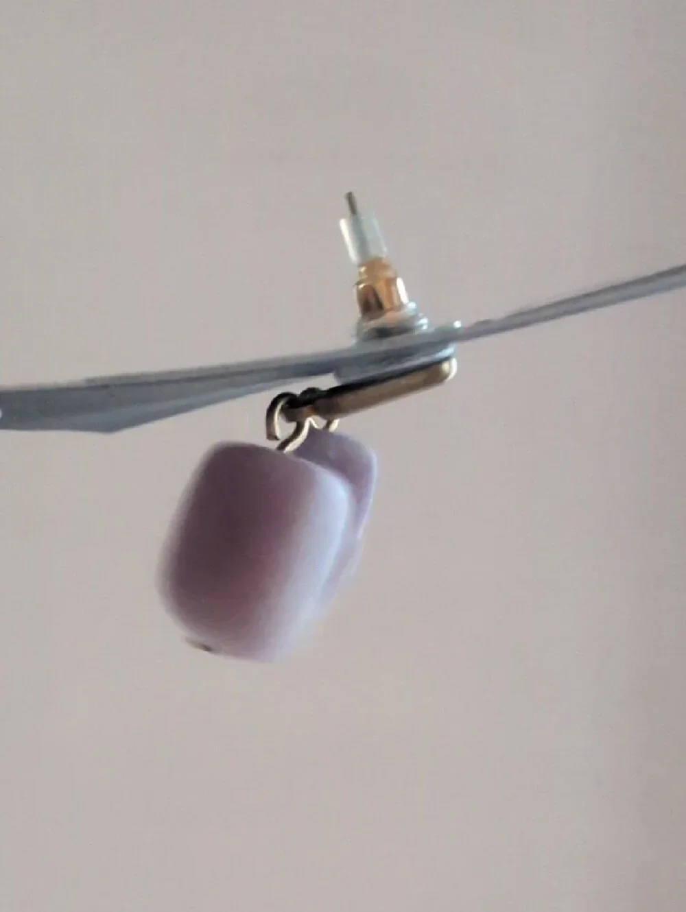 Universal Thread Lavender Rectangular Drop Earrings - Picture 5 of 5